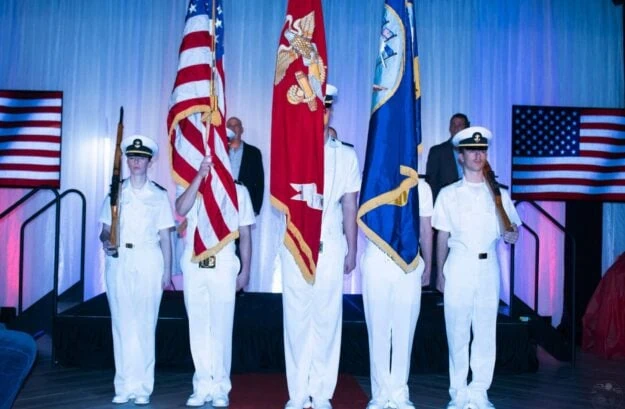 Photo of the ROTC at Wish For Our Heroes Gala
